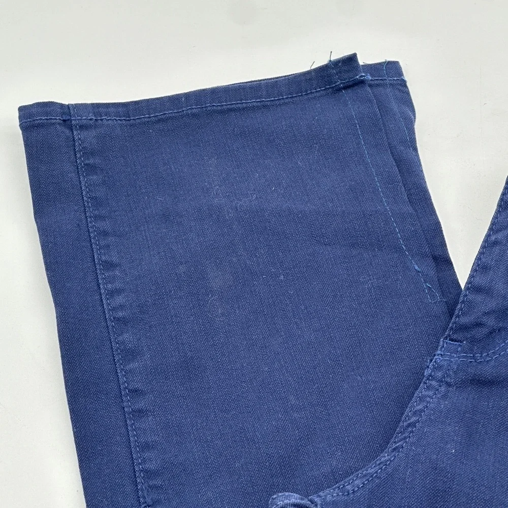a.n. designs Womens Navy Blue Straight Leg‎ Stretch Pants Size 8 Style 7441 NWT